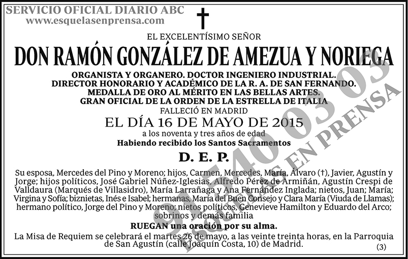 Ramón González de Amezua y Noriega